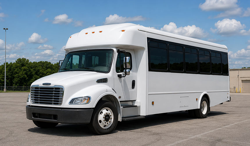 25-passenger minibus available for charter in Elizabeth, NJ