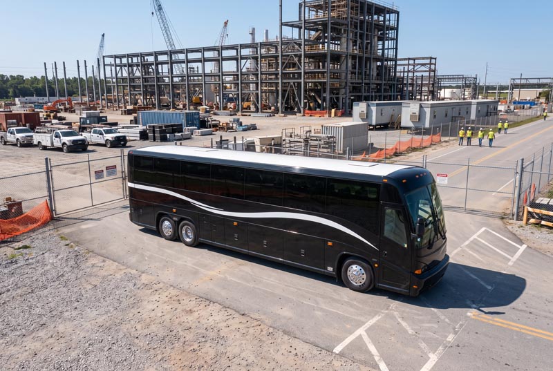 Construction Site Shuttle Bus Rentals in Elizabeth, NJ